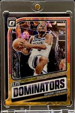 Anthony Edwards 2024-25 Donruss Optic Elite Dominators Yellow Red #14 /99