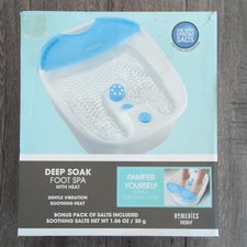 HoMedics Thera-P Deep Soak Foot Spa Massager Bath With Heat NEW-OPEN BOX