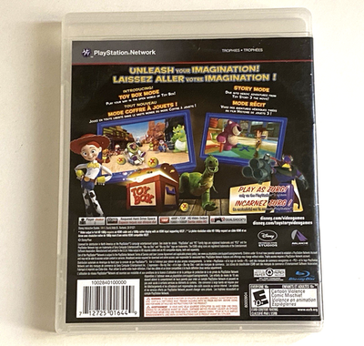 Toy Story 3 PS3 PlayStation 3 Complete Video Game Disc Kids Disney