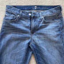 7 for All Mankind Womens Jeans Size 31 Slimmy Preowned Blue