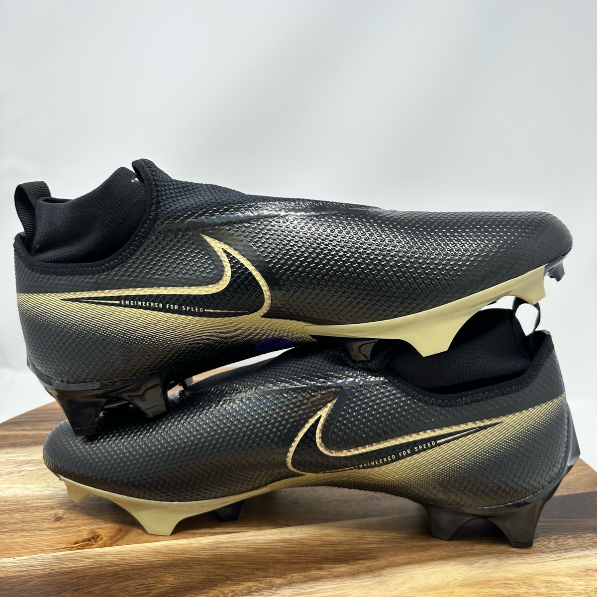 Nike Vapor Edge Pro 360 Black Gold Men’s 14.5 Football Cleats CV6345-004 New Nike Vapor Edge Pro 360 Black Gold Men main image 4