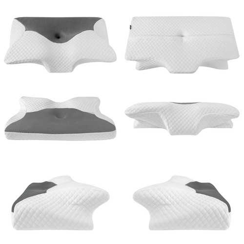 HOMCA Cuscino Cervicale Ergonomico Cuscino Memory Foam per Supporto Cuscino - Foto 7 di 24