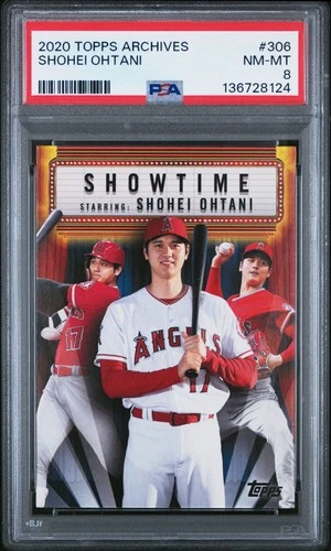 2020 Topps Archives #306 Shohei Ohtani PSA 8