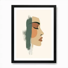 Portrait Of A Woman 737 Art Print Framed Wall Art Poster Canvas Print Picture