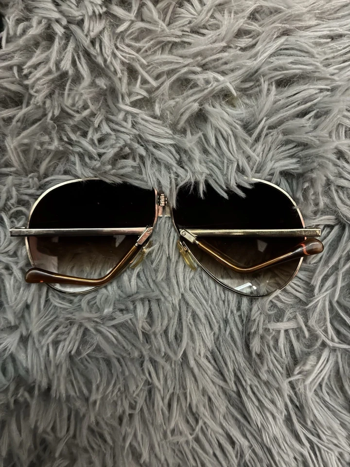 Gafas de sol de aviador plegables Ferrari años 70 vintage con estuche Foto 3 de 4