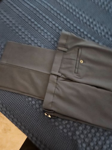 PANTALONE UOMO HAGGAR COOL 18 PRO COLORE BLU, TAGLIA 40X34, VESTIBILITÀ DRITTA DAVANTI PIATTO - Foto 11 di 23