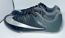 Nike Zoom Rival Sprint Black Silver Track Shoes Men's Size 10 DC8753-001 READ 