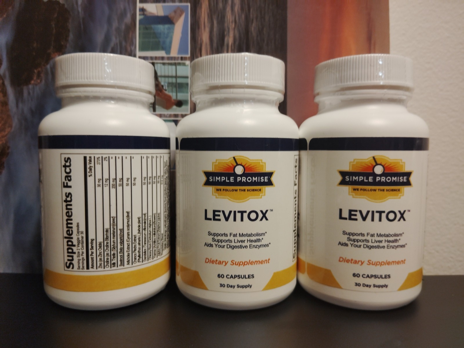 Levitox Supp for Fat Metabolism and Digestion-Simple Promise- Liver Health 3PK