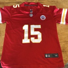 Size Youth XL- Nike Kansas City Chiefs Patrick Mahomes 15 Red Jersey NFL
