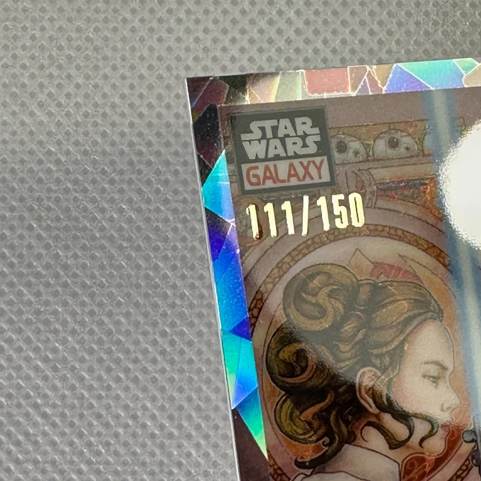2023 Topps Chrome Star Wars Galaxy #48 A Dyad In The Force Atomic Refractor /150 - Image 3 of 4