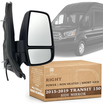Spieg Passenger Side Mirror For 2015-2019 Ford Transit 150 250 350 Hd Cargo Van