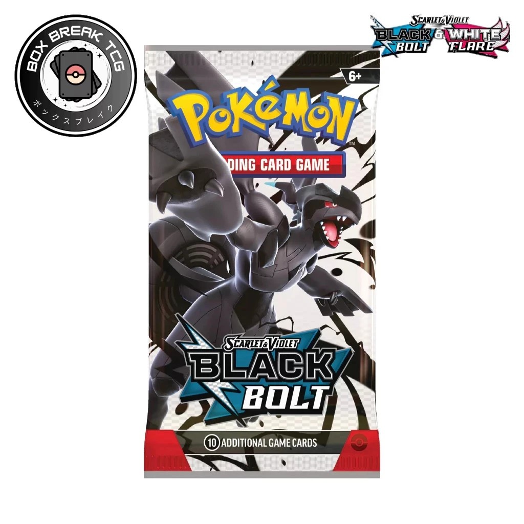 Pokemon Scarlet And Violet Black Bolt Factory Sealed Booster Pack