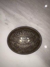 Jack Daniel  s Belt Buckle Old No. 7 Brand Oval Rope Border 2005 5008JD