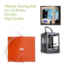 1PC Silicone Heater Pad 110V 500W For 3D Printer Hot Bed Adhesive Backing Build