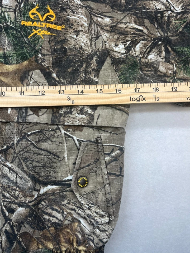 Chaqueta de Caza Realtree Niños Pequeña Marrón Madera Dura Camuflada Con Capucha Cremallera Interior a Presión Foto 4 de 4