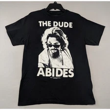 THE BIG LEBOWSKI THE DUDE ABIDES TEE SHIRT SMALL