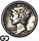1942/1 Mercury Dime *Iconic Overdate Mint Error* Choice XF, Collector Favorite!