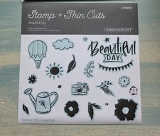 CTMH Stamps Thin Cuts Beautiful Day CC5202 New Close to My Heart Stamp Set