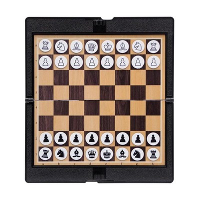 Folding Mini Magnetic Chess Set Travel Pocket Chess Board Game for Camping