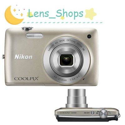 Nikon COOLPIX S4300 Digital Camera Silver 16MP 6x Optical Zoom