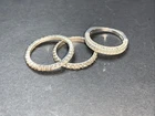 STERLING SILVER 925 Rings N10 Sz 8 6 Infinity Eternity Stackable Dainty Love Tri