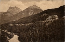 Hotel Schweizerhof Vulpera Switzerland vintage postcard s579