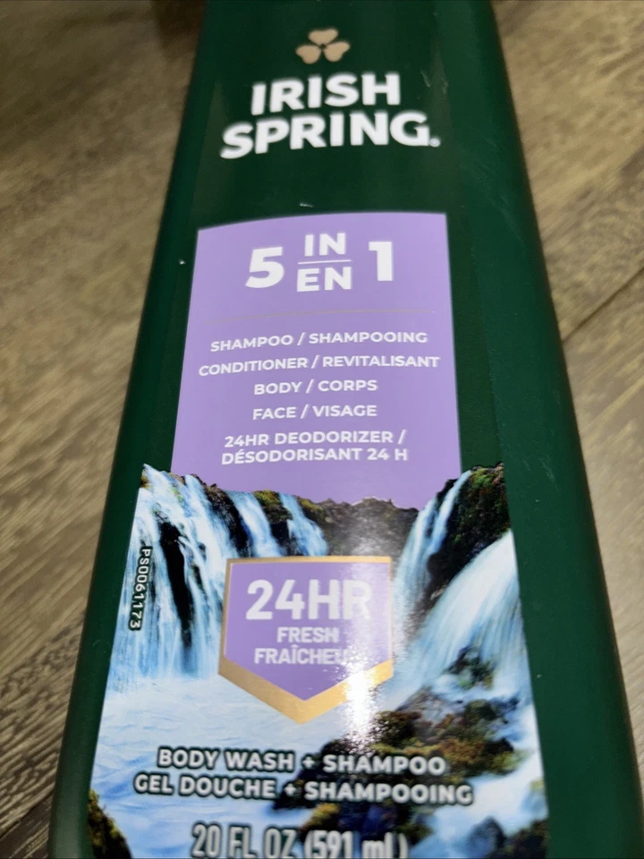 1 Brand New Irish Spring 5-In-1 Body Wash + Shampoo & Conditioner, 20 oz - Image 2 of 3