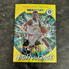 2019-20 Hoops Premium Stock High Voltage Shimmer #4 Andrew Wiggins GS Warriors