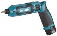 Makita Akku-Knickschlagschrauber TD022DSE, 7,2V, 2X1,5Ah Und LadegeräT In Tasche