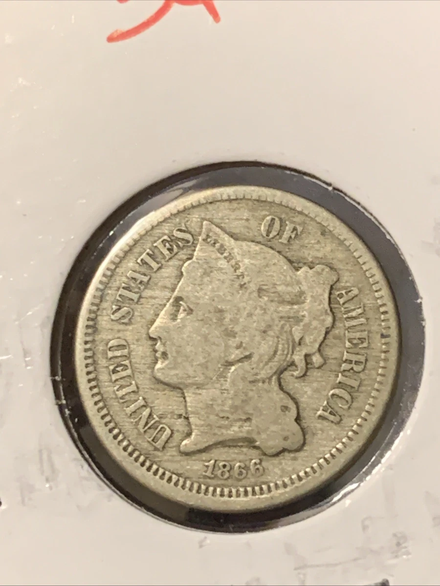 25+ US Three Cent Nickels 1866 for sale | Updated Oct 2026