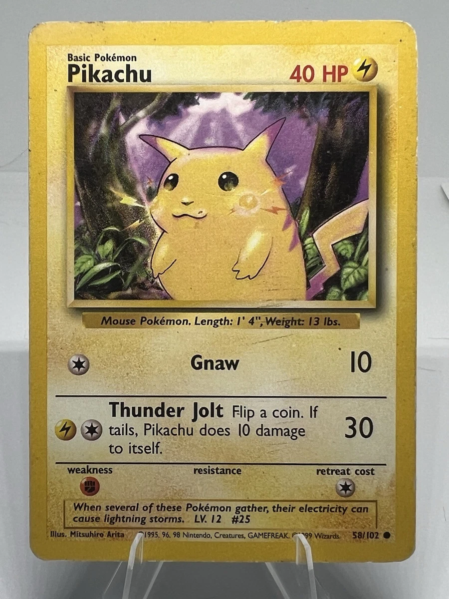 25+ Pikachu 058/102 Base Set for sale | Updated Oct 2026
