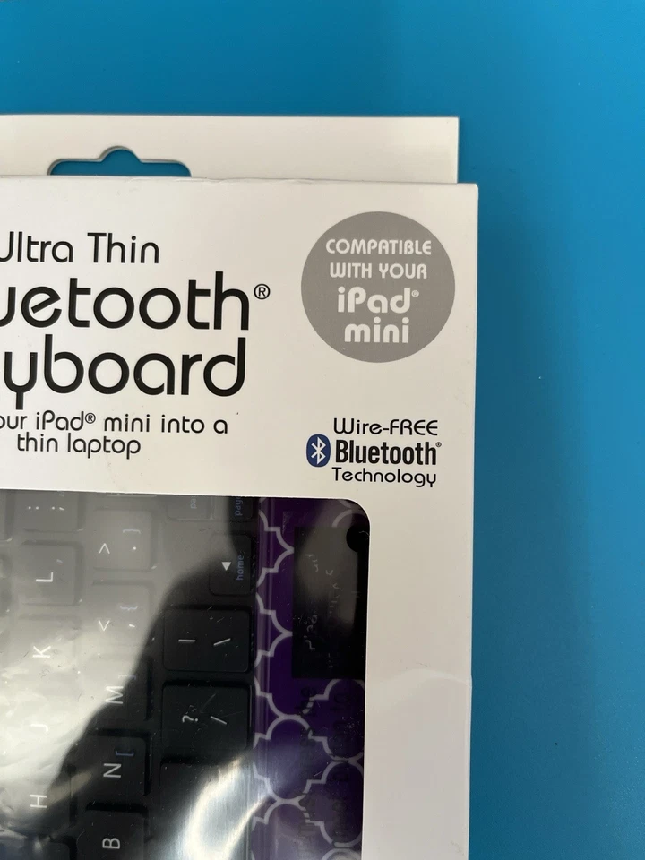 iPad Mini Keyboard Case with Wireless Bluetooth Keyboard Thin, Lightweight,Black - Image 3 of 4