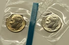 1976 P & D Uncirculated Roosevelt Dimes in Mint Cello, Free Shipping