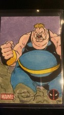 Marvel Deadpool Chrome 2025 Sketch Card 1/1 The Blob