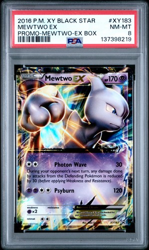 Mewtwo-EX graded PSA 8 for sale on eBay