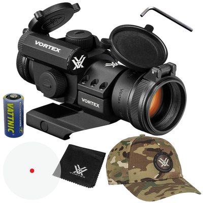 #ad Vortex Optics Strikefire II 4 MOA Red Dot Sight and Vortex Free Hat Bundle $199.00