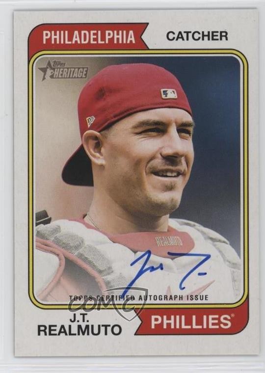 2023 Topps Heritage Real One Auto JT Realmuto #ROA-JRO Auto 2f9