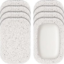 8 Pack Soap Holder Bar Soap Saver Dish Shower High-Efficiency Drainage 