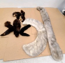 2-Vintage Mink Fur Collar Stole Detachable W/others