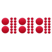 3 Count Clown Nose Sponge Work Costume Prop The Red Adult