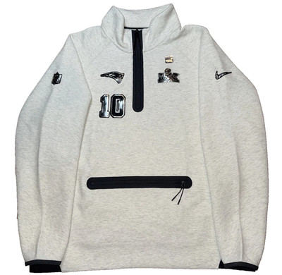 SIZE L - Patriots Drake Maye Super Bowl LX 60 Tech Fleece Jacket Opening Night