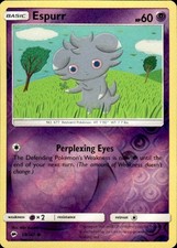 Pokemon Reverse Holo Espurr SM - Burning Shadows 59/147 LP