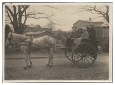 XX2423/ Kutsche Einspänner Pferd Original Foto 11,5 x 8 cm 