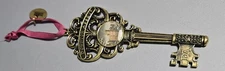 5½" Kurt S. Adler Ornament, Downtown Abbey Decorative Key Gold Tone