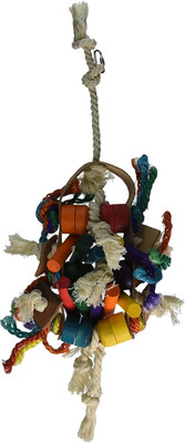 Penn Plax Leather Kabob Bird Toys, 10 by 16.5-Inch