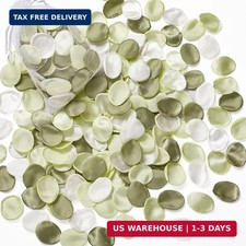 300Pcs Silk Rose Petals Artificial Flower Petals for Weddings Sage Gree
