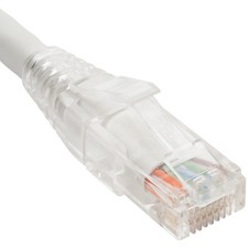 ICC CAT6 Clear Boot Patch Cord - 1 ft Category 6 Network Cable for Network