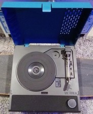  VICTROLA REVOLUTION GO Rechargeable Record Player BLUE, VSC-750SB 
