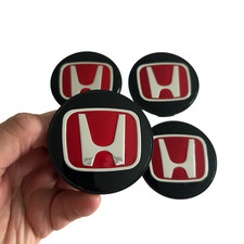 Sport Honda Wheel Center Caps Red Black Hubcaps 69mm Set Of 4 Accord Civic Cr-v Sport Honda Wheel Center Caps Red Black Hubcaps 69mm Set Of 4 Accord Civic Cr-v