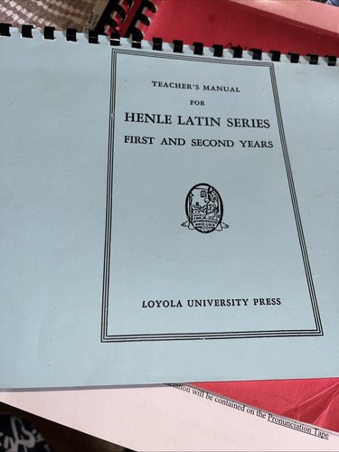 Loyola University Latin Instructional Packet Including Tests, Teachers edition - Picture 2 of 13